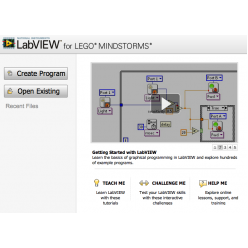 Программное обеспечение NI LabVIEW для LEGO MINDSTORMS: лицензия на одно место